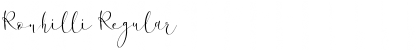 Ronhilli Regular Font