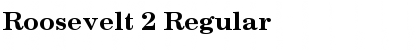 Roosevelt 2 Regular Font