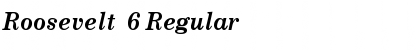 Roosevelt  6 Regular Font