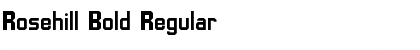 Rosehill Bold Regular Font