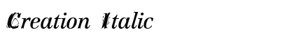 Creation Italic preview