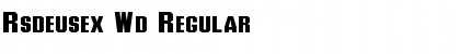 Rsdeusex Wd Regular Font