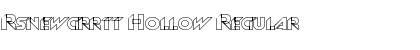 Rsnewgrrtt Hollow Regular Font