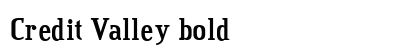 Credit Valley bold preview