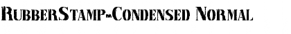 RubberStamp-Condensed Normal Font