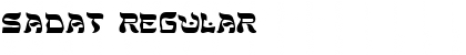 Sadat Regular Font