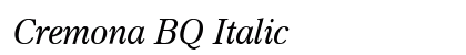 Cremona BQ Italic preview