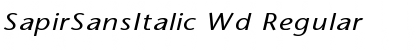 Download SapirSansItalic Wd Font