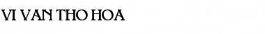 VI Van Tho Hoa Regular Font