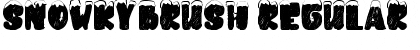 snowkybrush Regular Font