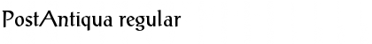 Download PostAntiqua Font