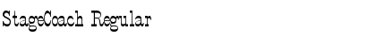 StageCoach Regular Font