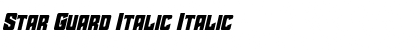 Star Guard Italic Italic Font