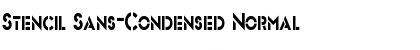 Download Stencil Sans-Condensed Font