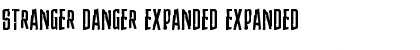 Download Stranger Danger Expanded Font