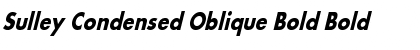 Sulley Condensed Oblique Bold Bold Font