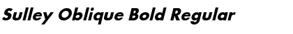 Sulley Oblique Bold Regular Font