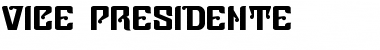 Vice Presidente Regular Font