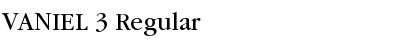 Download VANIEL 3 Font