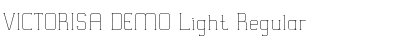 VICTORISA DEMO Light Regular Font
