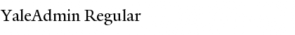 Download YaleAdmin Font