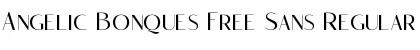 Angelic Bonques Free Sans Regular Font