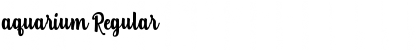 aquarium Regular Font