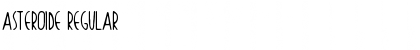 Asteroide Regular Font