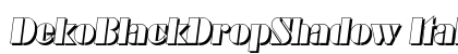 DekoBlackDropShadow Italic preview