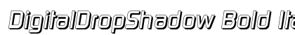 DigitalDropShadow Bold Italic Preview