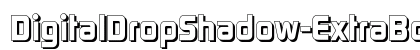 DigitalDropShadow-ExtraBold Regular preview