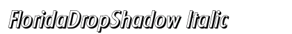 FloridaDropShadow Italic preview