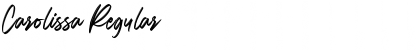 Carolissa Regular Font