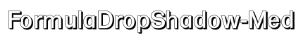 FormulaDropShadow-Medium Regular preview