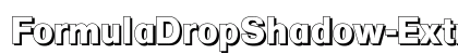 FormulaDropShadow-ExtraBold Regular preview