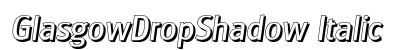 GlasgowDropShadow Italic Preview