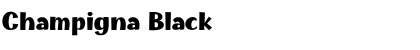 Champigna Black Font