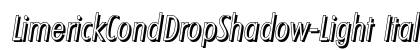 LimerickCondDropShadow-Light Italic preview