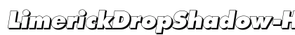LimerickDropShadow-Heavy Italic preview