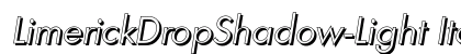 LimerickDropShadow-Light Italic preview