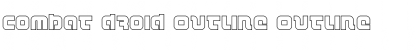 Combat Droid Outline Outline Font