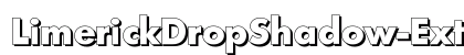LimerickDropShadow-ExtraBold Regular preview