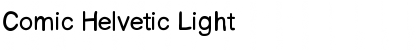Comic Helvetic Light Font