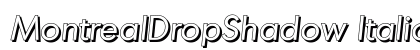 MontrealDropShadow Italic preview
