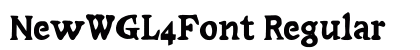 NewWGL4Font Regular preview