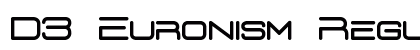 D3 Euronism Regular preview