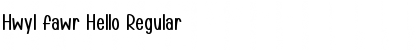 Download Hwyl fawr Hello Font