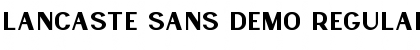 Download Lancaste Sans Demo Font
