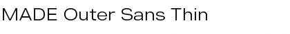 MADE Outer Sans Thin Font