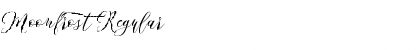 Moonfrost Regular Font